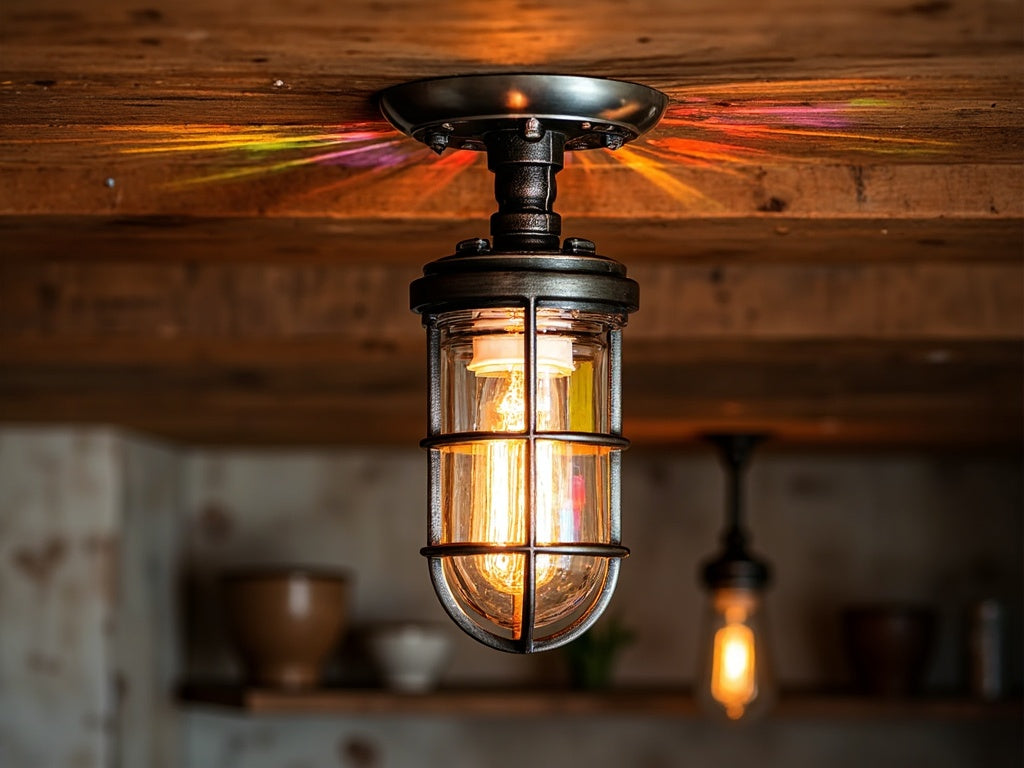 What's the difference between a pendant light and a ceiling light?