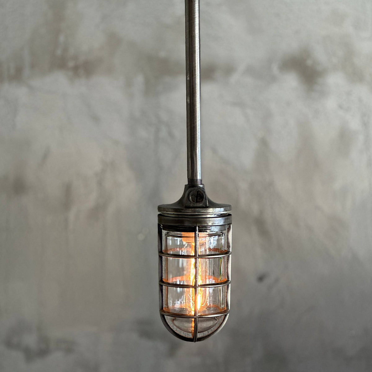 Industrial Cage Pendant Light