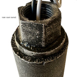 cast iron light socket with threaded attachment 