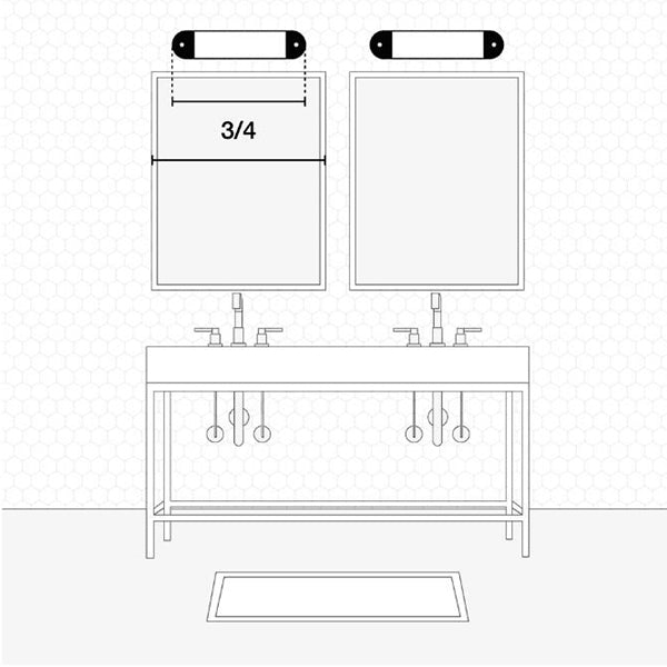 how to install lights over a bathroom mirror 