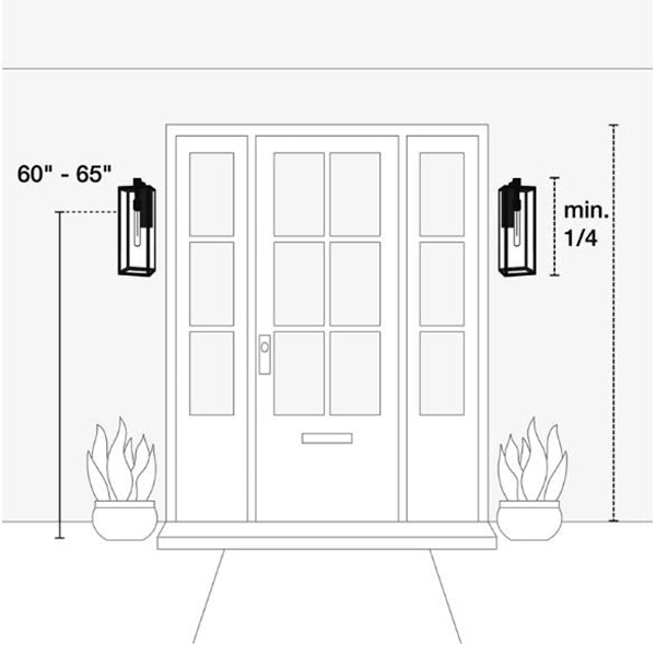 how to install lights next to the door on both sides