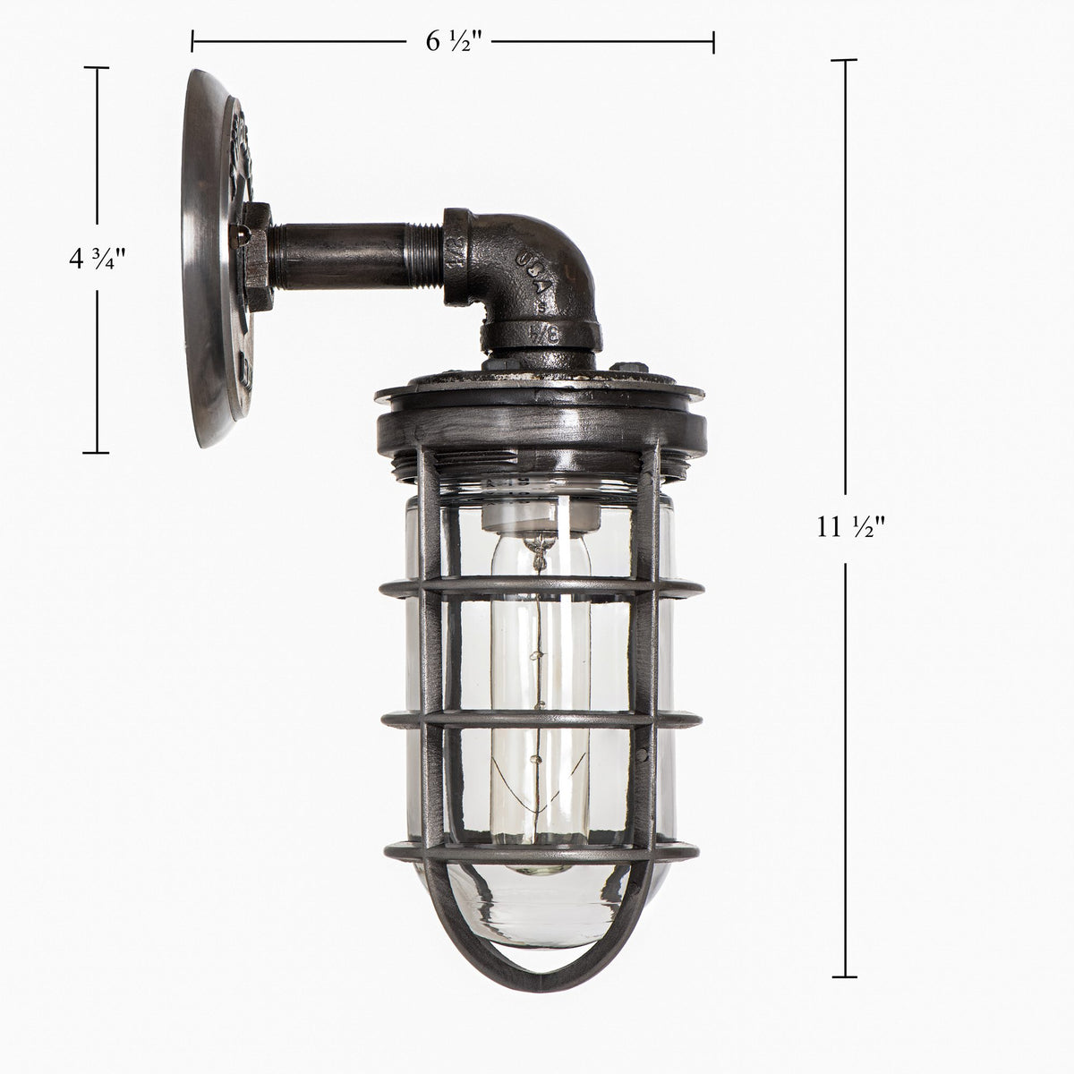 Old-Fashioned Metal Cage Sconce - The Harold