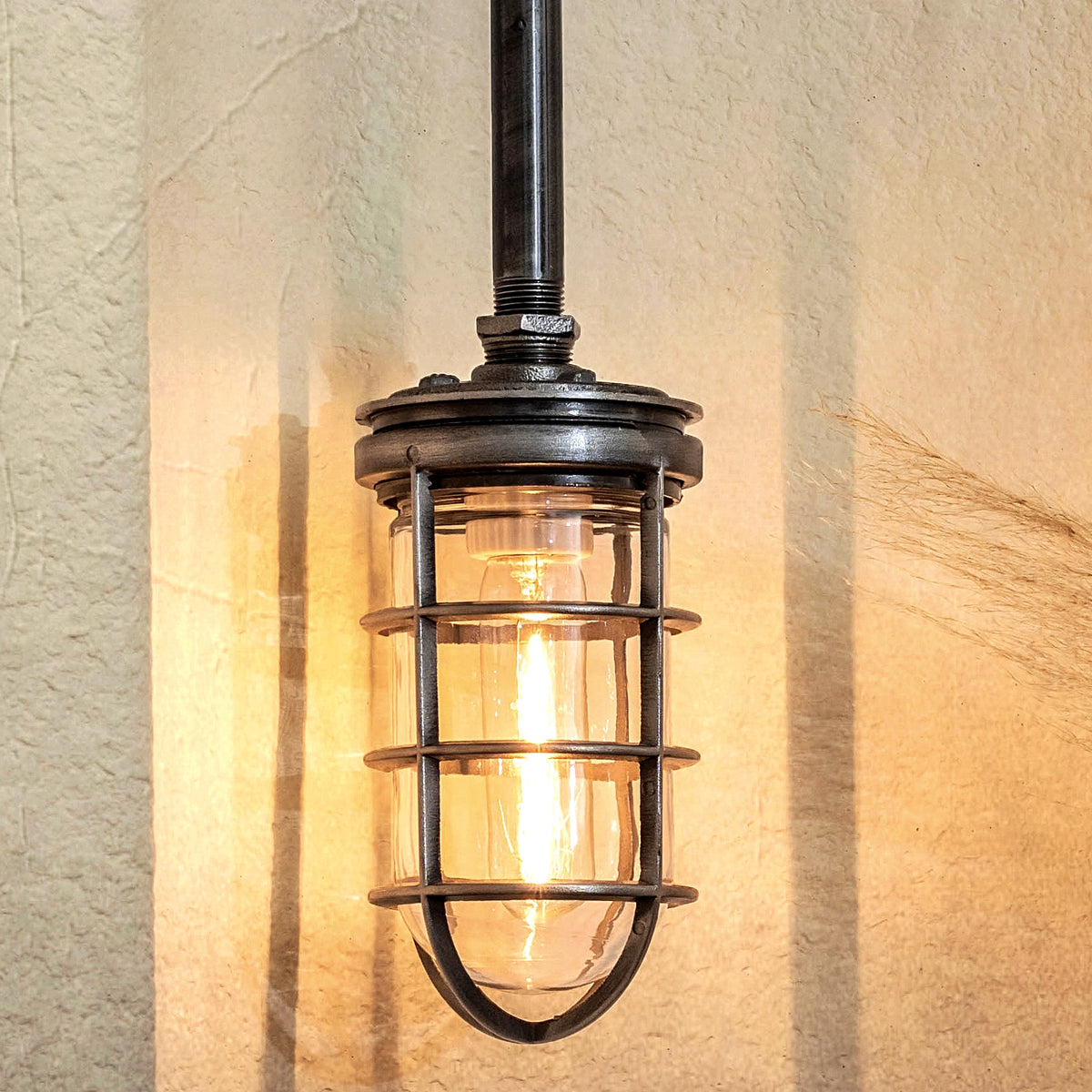 cage pole pendant light