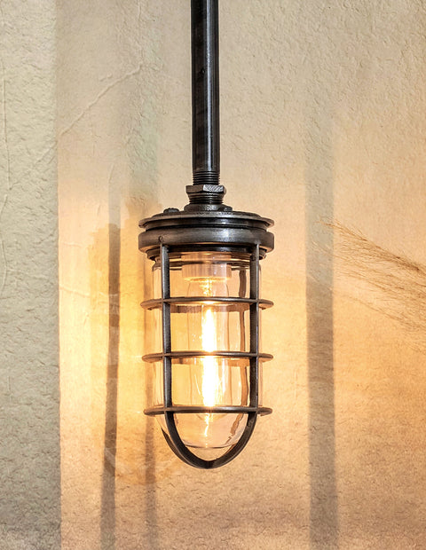 cage pole pendant light