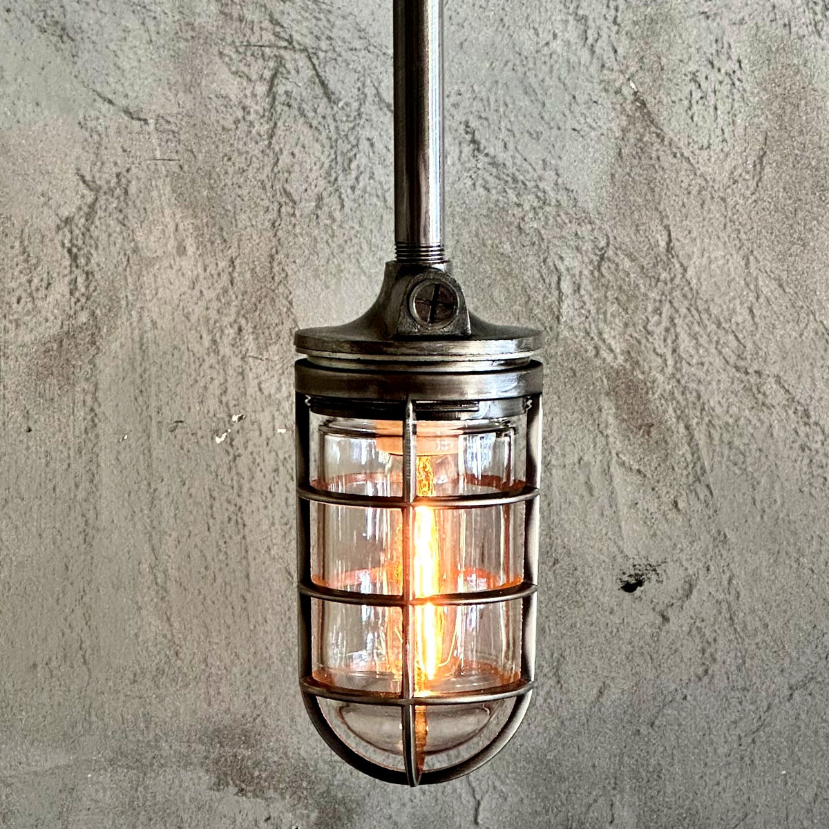 Industrial Cage Pendant Light