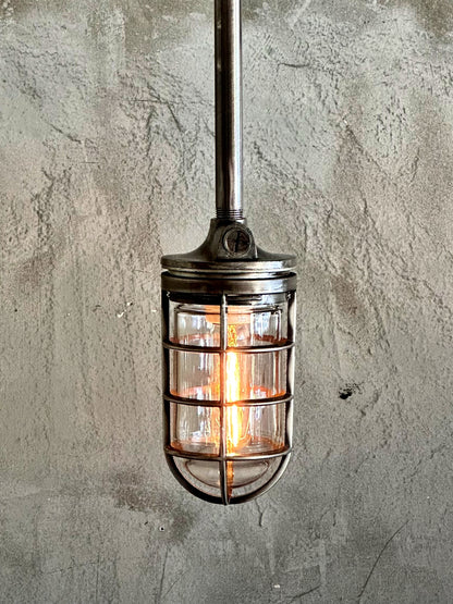 Industrial Cage Pendant Light