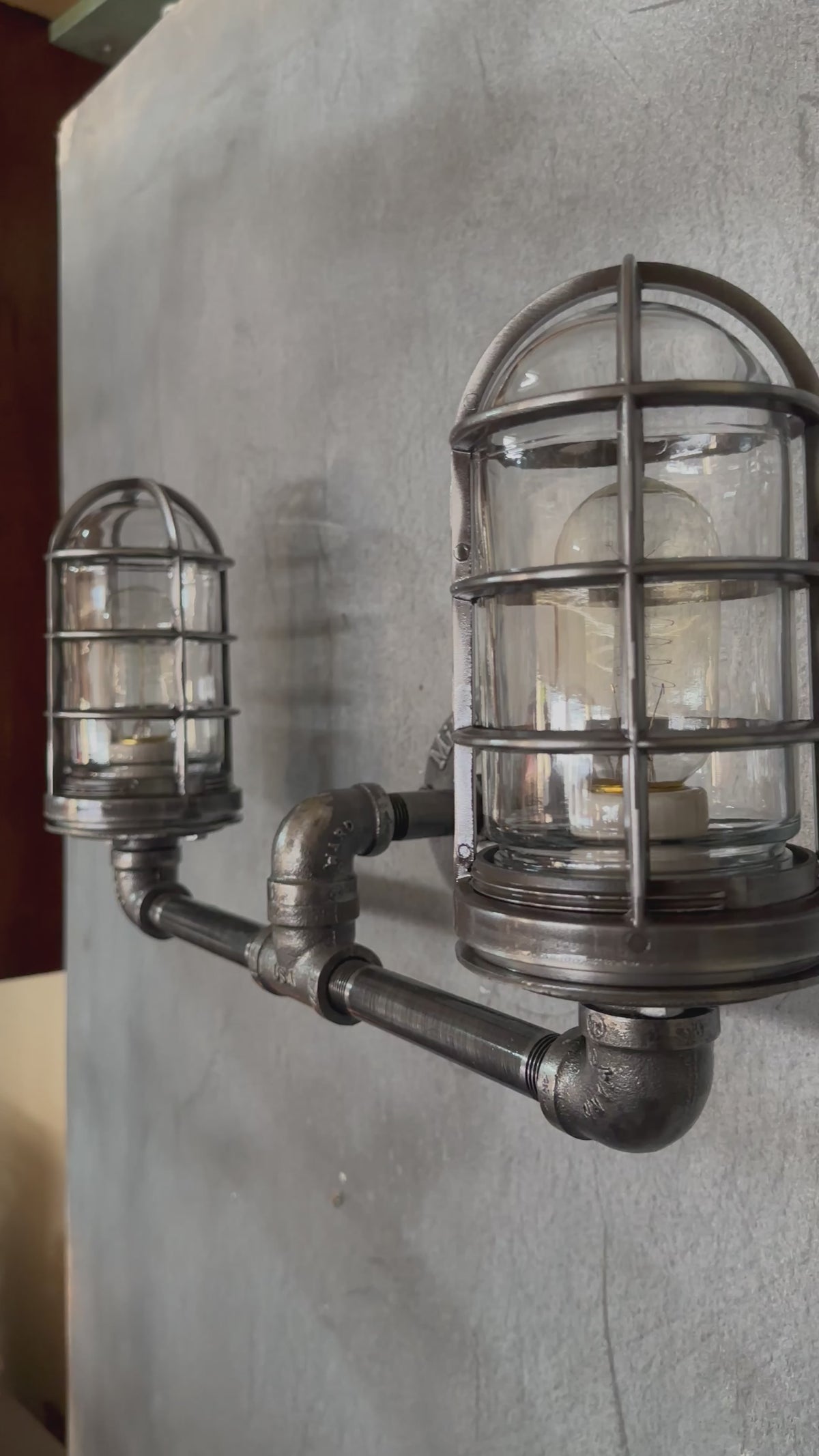 Black Iron Pipe Light Fixture - The Ironforge