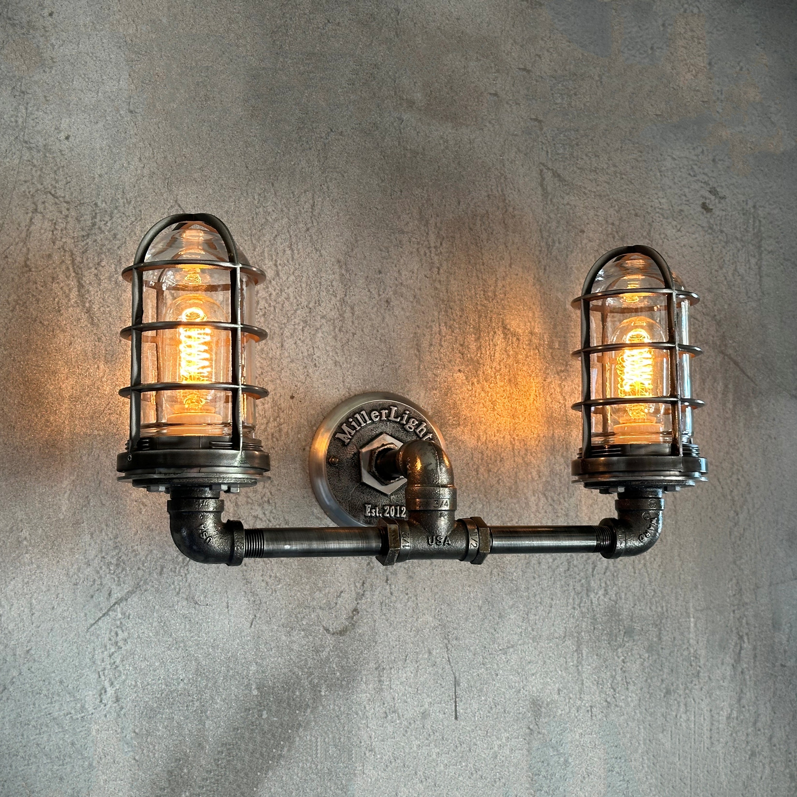 Iron Pipe Sconce I online